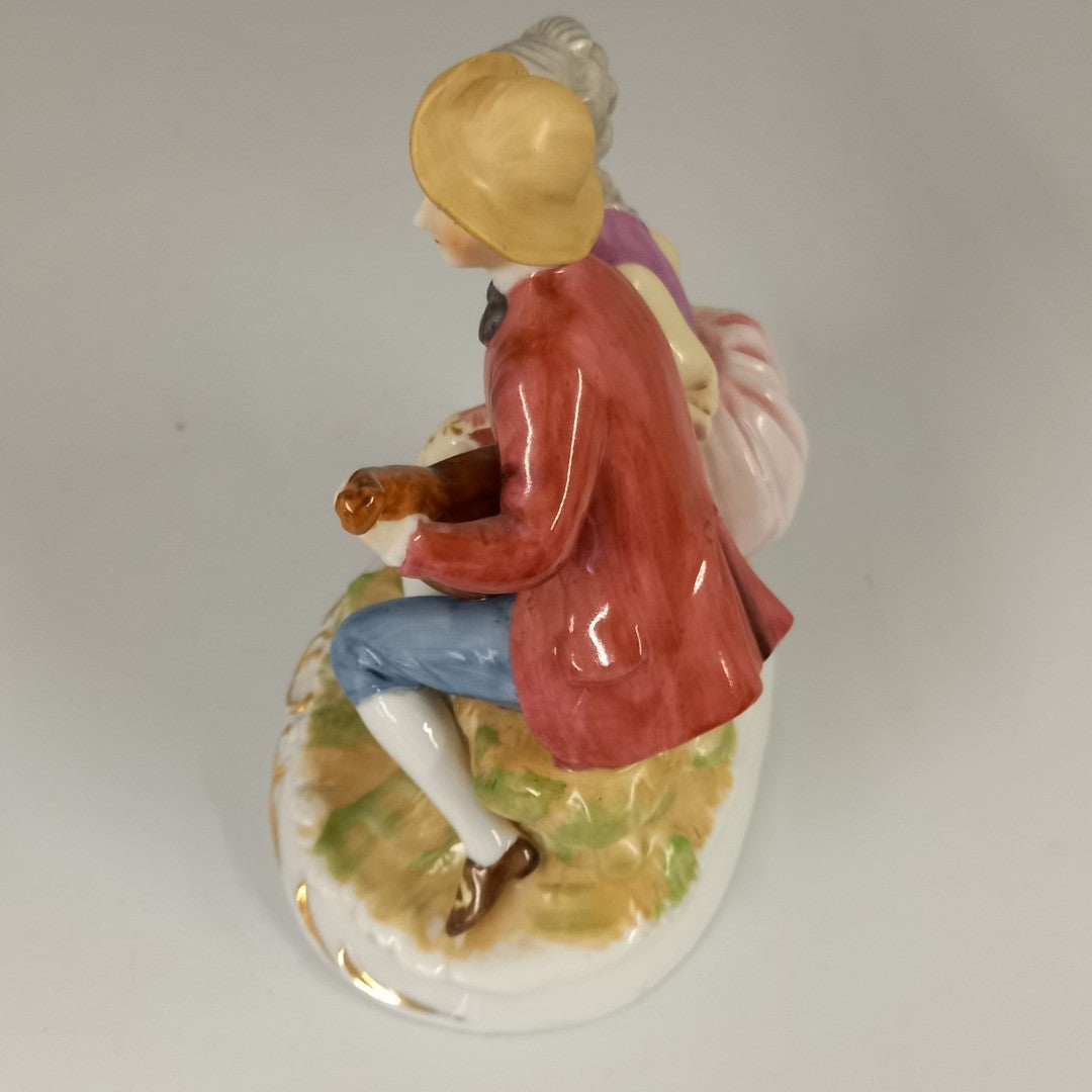 Marks & Rosenfeld Lady & Gent Playing the Lute - Figurine - Vintage