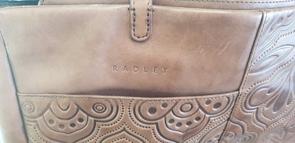 Radley Brown Leather Medium Size Handbag BNWT