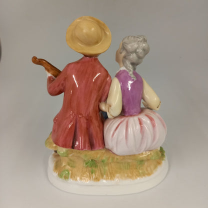 Marks & Rosenfeld Lady & Gent Playing the Lute - Figurine - Vintage