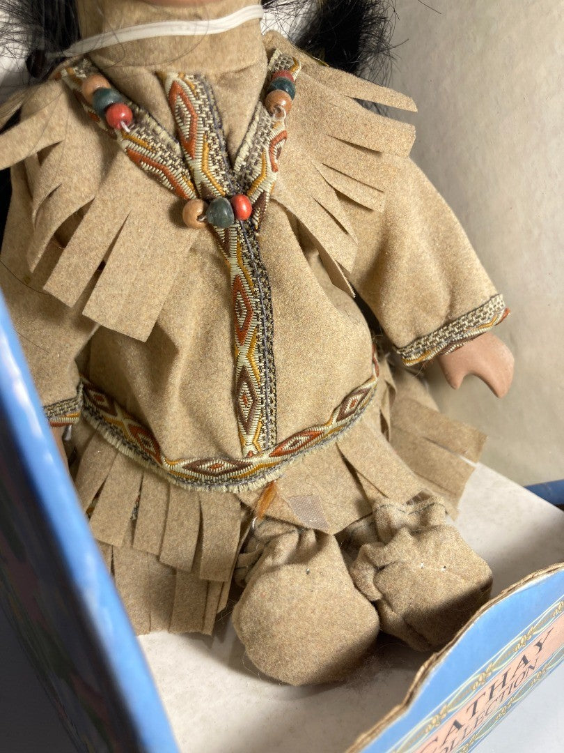 Cathay Collection Native American Collectable Porcelain Doll