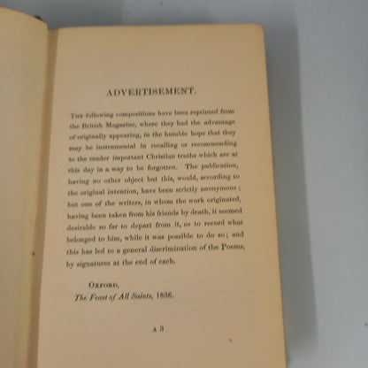 Lyra Apostolica, Pub: John and Charles Mozley, 1856 - 11th Edition, Hardback