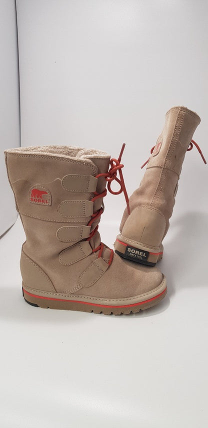 Sorel - Childs UK size 13 Beige/Stone colour Suede Boots - Nearly New