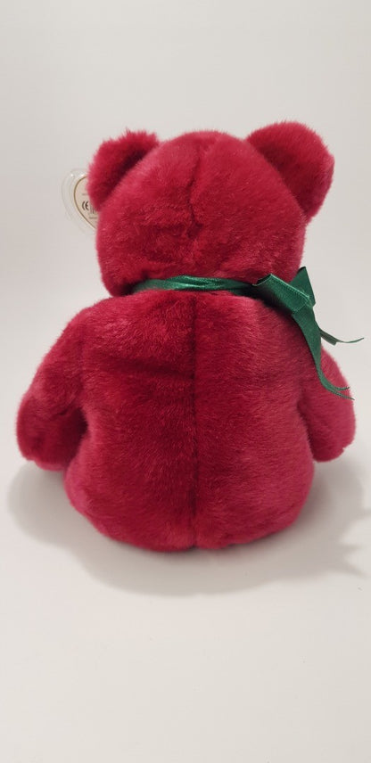 Rare. TY Beanie Buddies Collection 14" Cranberry Colour Bear from 1998 VGC