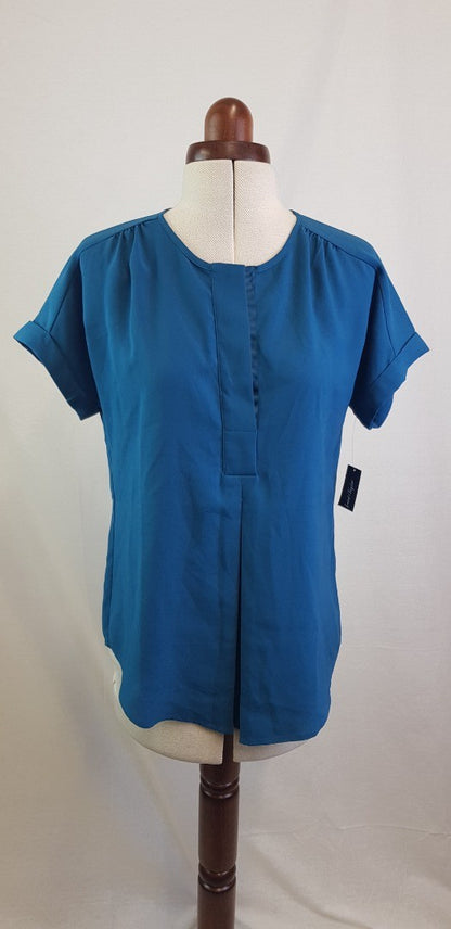 Lord & Taylor Ladies Teal  Blouse/Top Size S BNWT