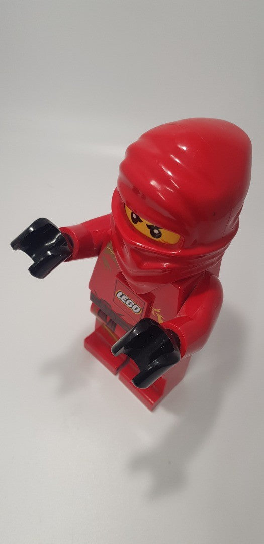 2011 Lego Ninjago Led Torch Flashlight, Red Ninja Kai Figure - GC