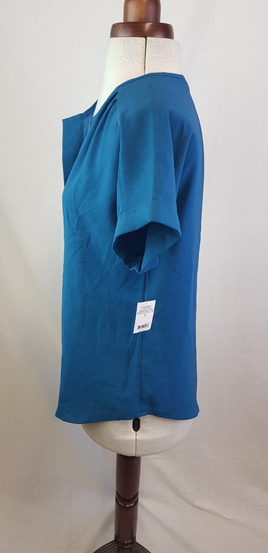 Lord & Taylor Ladies Teal  Blouse/Top Size S BNWT