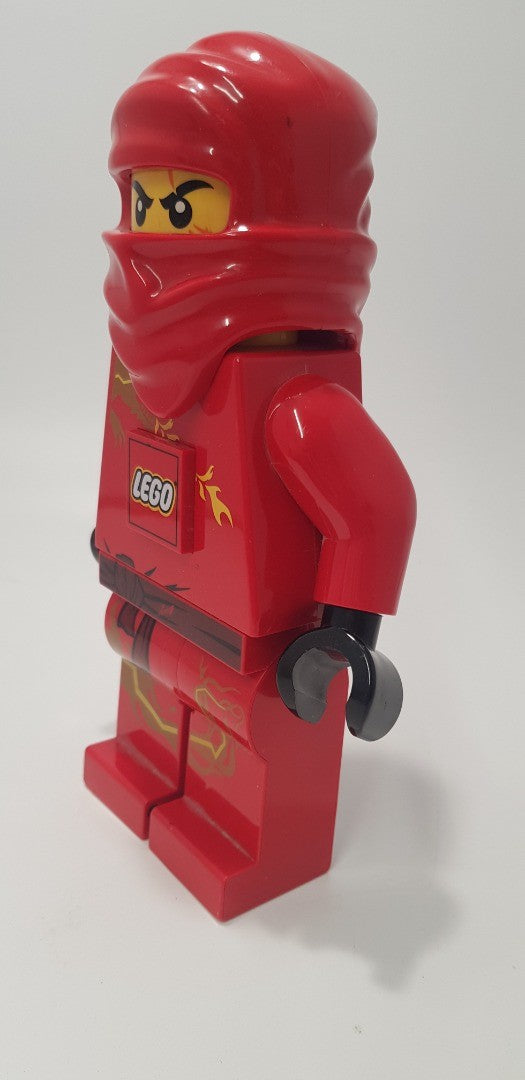 2011 Lego Ninjago Led Torch Flashlight, Red Ninja Kai Figure - GC