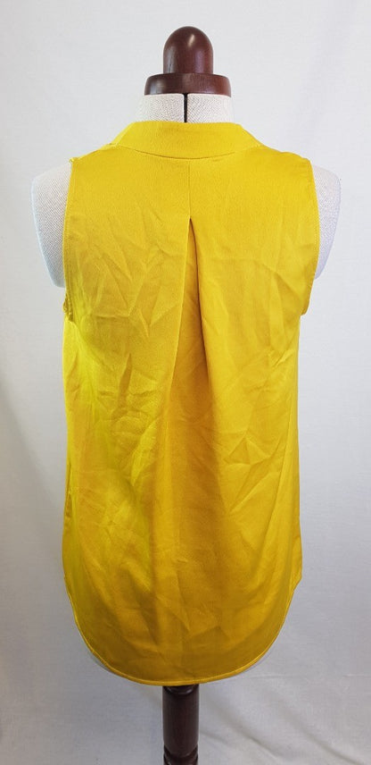 Coast Ladies Yellow Sleeveless Top Size 8 BNWT