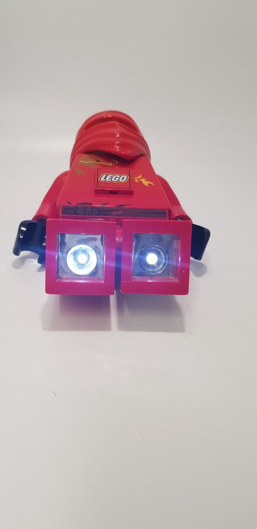 2011 Lego Ninjago Led Torch Flashlight, Red Ninja Kai Figure - GC