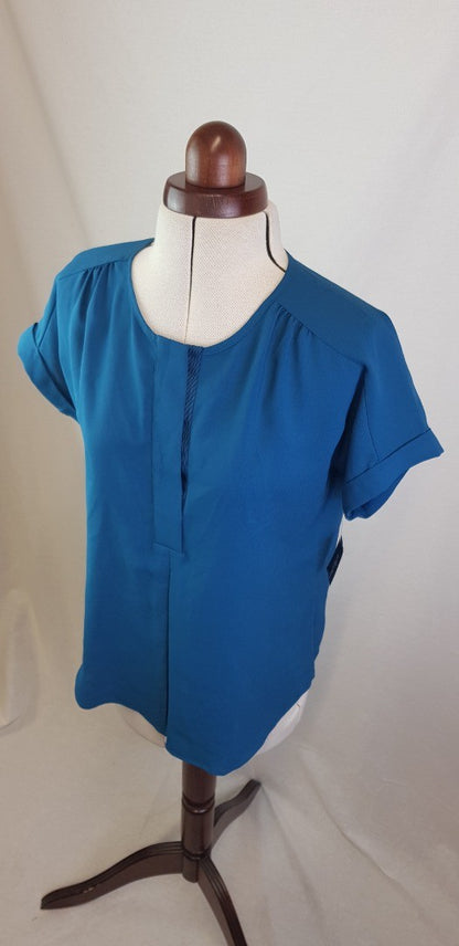 Lord & Taylor Ladies Teal  Blouse/Top Size S BNWT