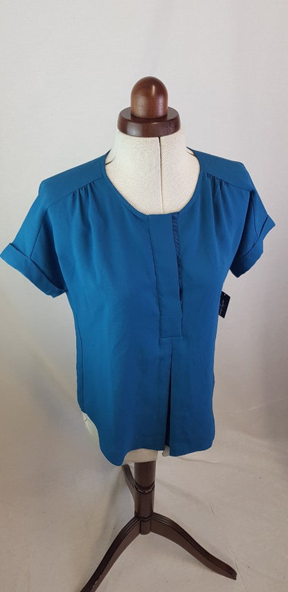 Lord & Taylor Ladies Teal  Blouse/Top Size S BNWT