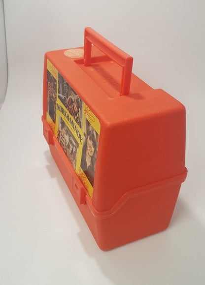 Vintage/Rare. Mork & Mindy Orange Thermos Lunchbox from 1978