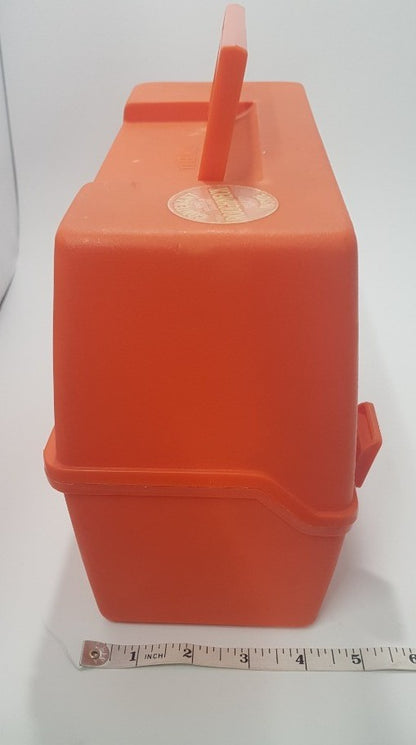 Vintage/Rare. Mork & Mindy Orange Thermos Lunchbox from 1978