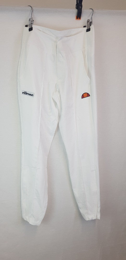 Ellesse Champ Track Pants in White Size 10  BNWT