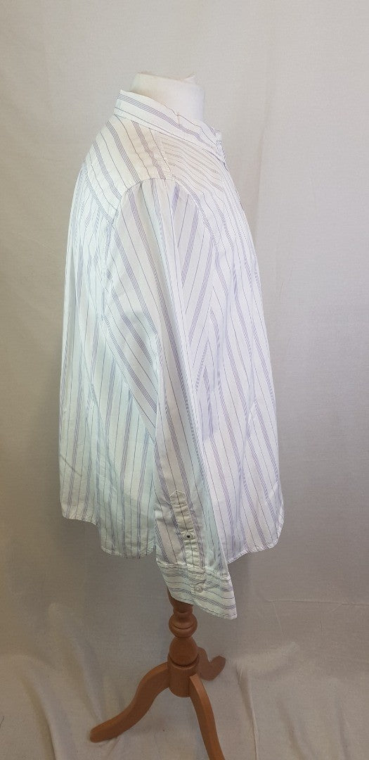 J Crew Classic Purple & White Stripe Shirt Size 18 - BNWT