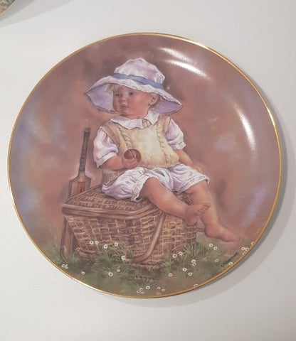 x3 The Leonardo Collection,  Collectors Plates by Christine Haworth VGC