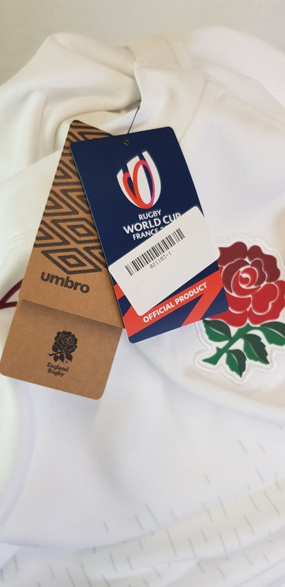 Umbro England Rugby World Cup 2023 Official product T shirt White BNWT