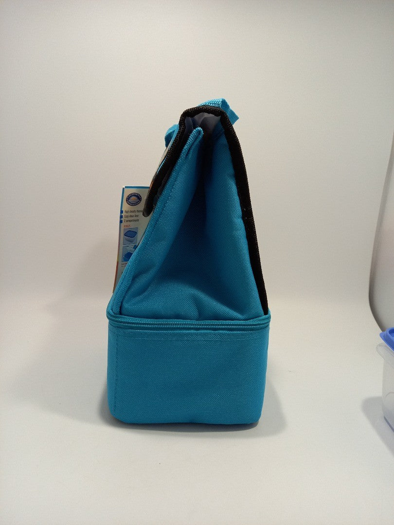 California Innovations Lunch Bag, Blue Insulated Food Bag with Container