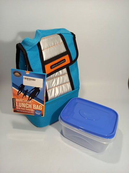 California Innovations Lunch Bag, Blue Insulated Food Bag with Container