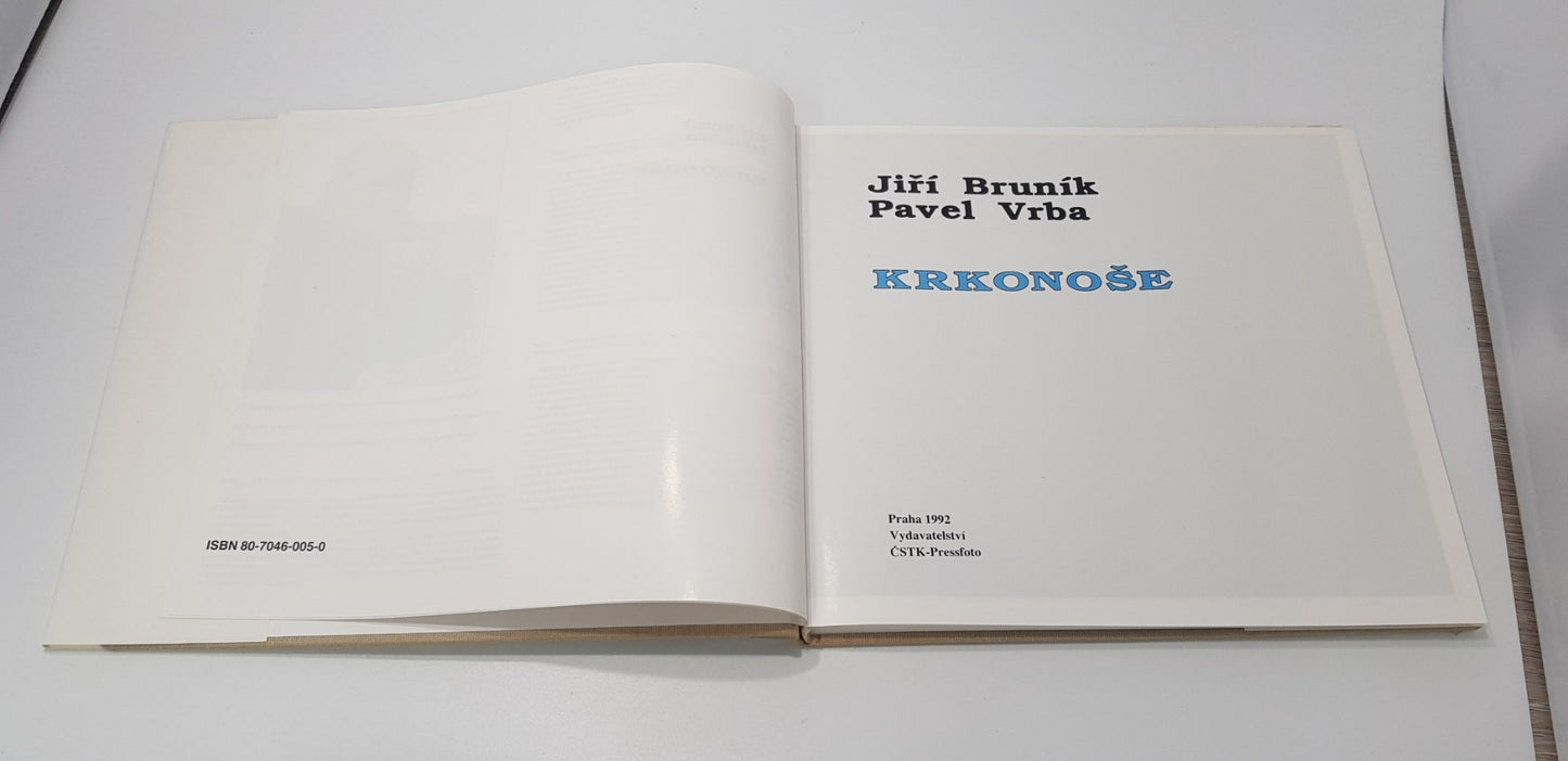 Rare Book. Krkonose - Jiri Brunik & Pavel Vrba