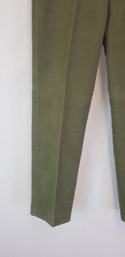 Hoggs of Fife - Moleskin Men's Trousers in Sage W32 x L31 VGC