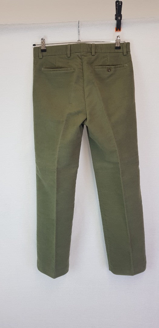 Hoggs of Fife - Moleskin Men's Trousers in Sage W32 x L31 VGC