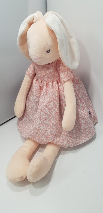 Kaloo Bunny Teddy in Pink & White Dress  KP-05540 - VGC
