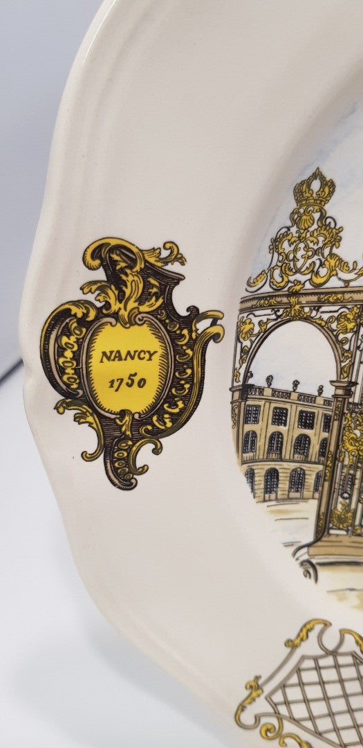 Vintage/Rare. K&G Luneville France Collectors Plate. Nancy 1750/Place Stanislas. VGC