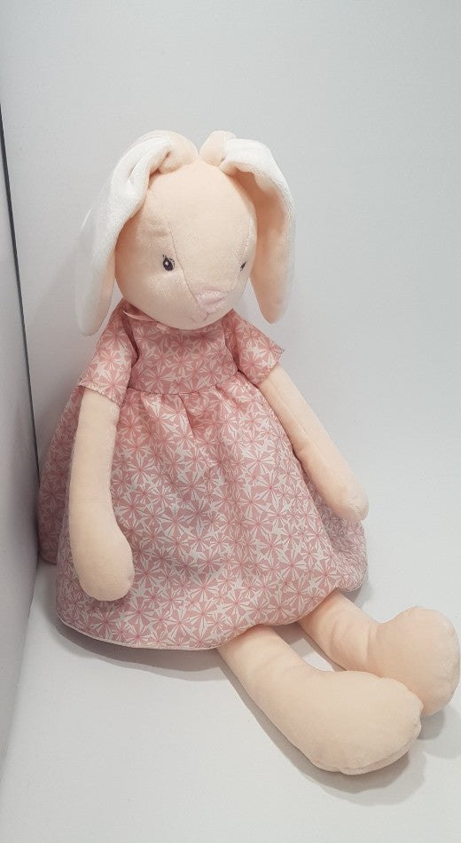 Kaloo Bunny Teddy in Pink & White Dress  KP-05540 - VGC