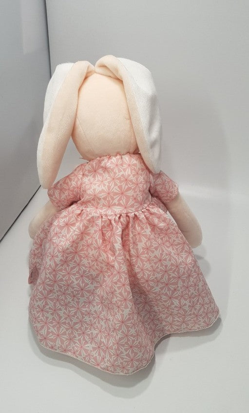 Kaloo Bunny Teddy in Pink & White Dress  KP-05540 - VGC