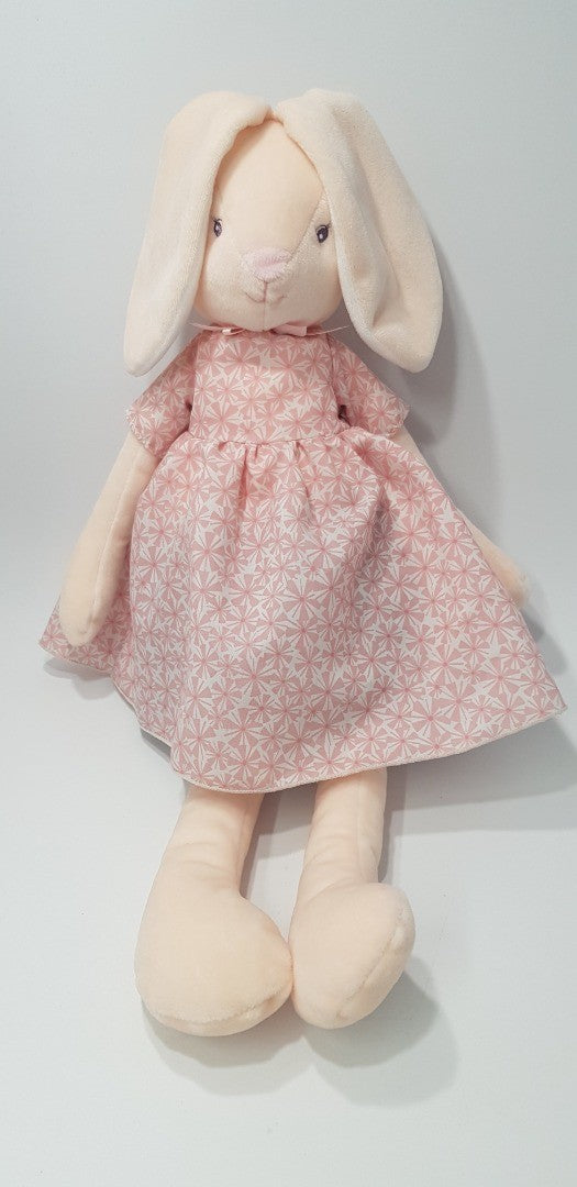 Kaloo Bunny Teddy in Pink & White Dress  KP-05540 - VGC