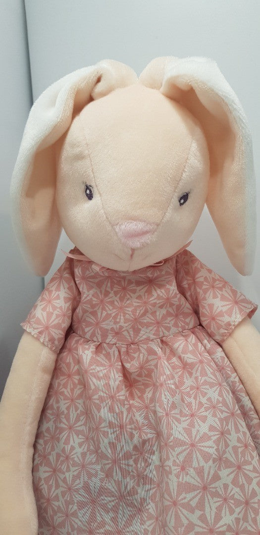 Kaloo Bunny Teddy in Pink & White Dress  KP-05540 - VGC