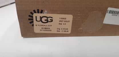 Ugg Australia Boots -  Plumdale Cuff in Grey/Violet Size 4 - Worn Once (Box inc)