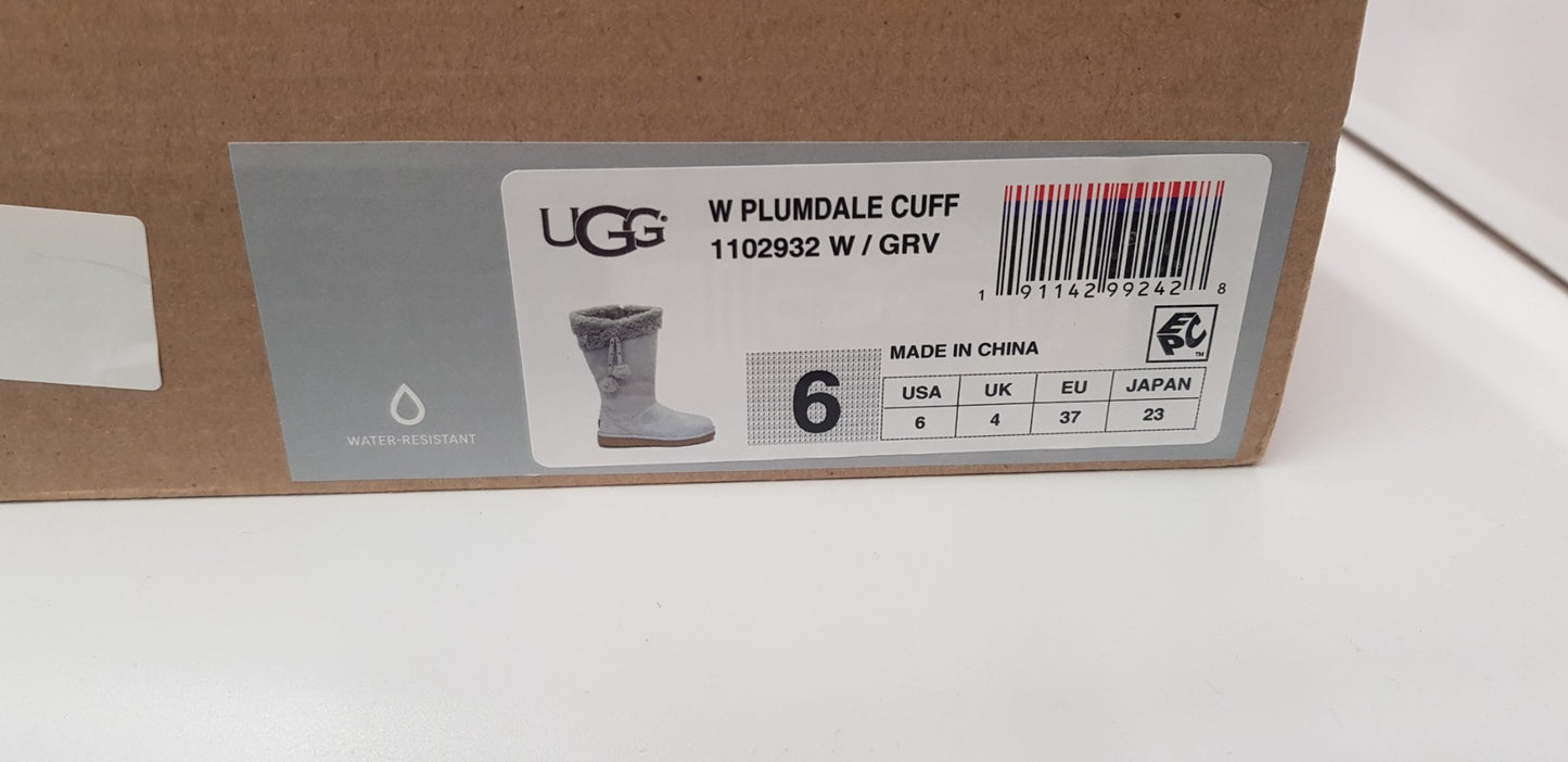 Ugg Australia Boots -  Plumdale Cuff in Grey/Violet Size 4 - Worn Once (Box inc)
