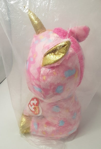 1 X TY Beanie Boos. Medium Plush Approx. 42cm. Fantasia Spotted Unicorn  New