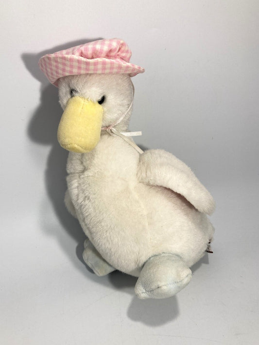GUND Duck Soft Toy, Vintage 1990 Music Box Wind Up Baby Plushie