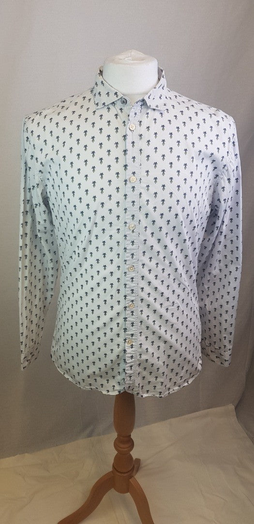 Paul Smith - White Shirt with Pineapples Size M - VGC