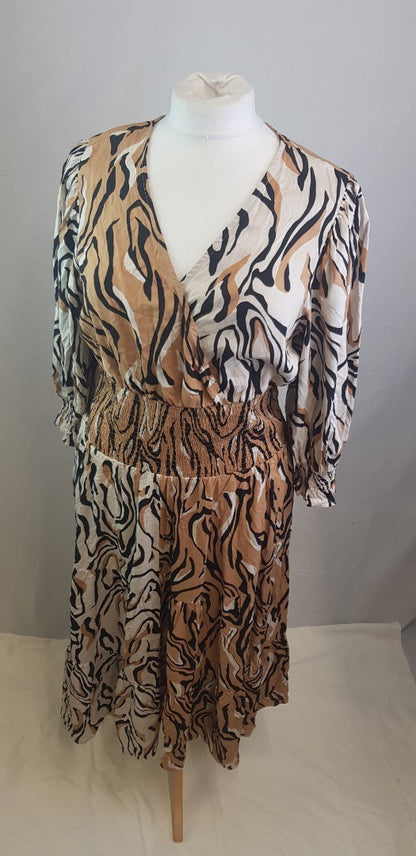 River Island Summer Ethnic Artizan Print Maxi Dress Size 16/42 BNWT