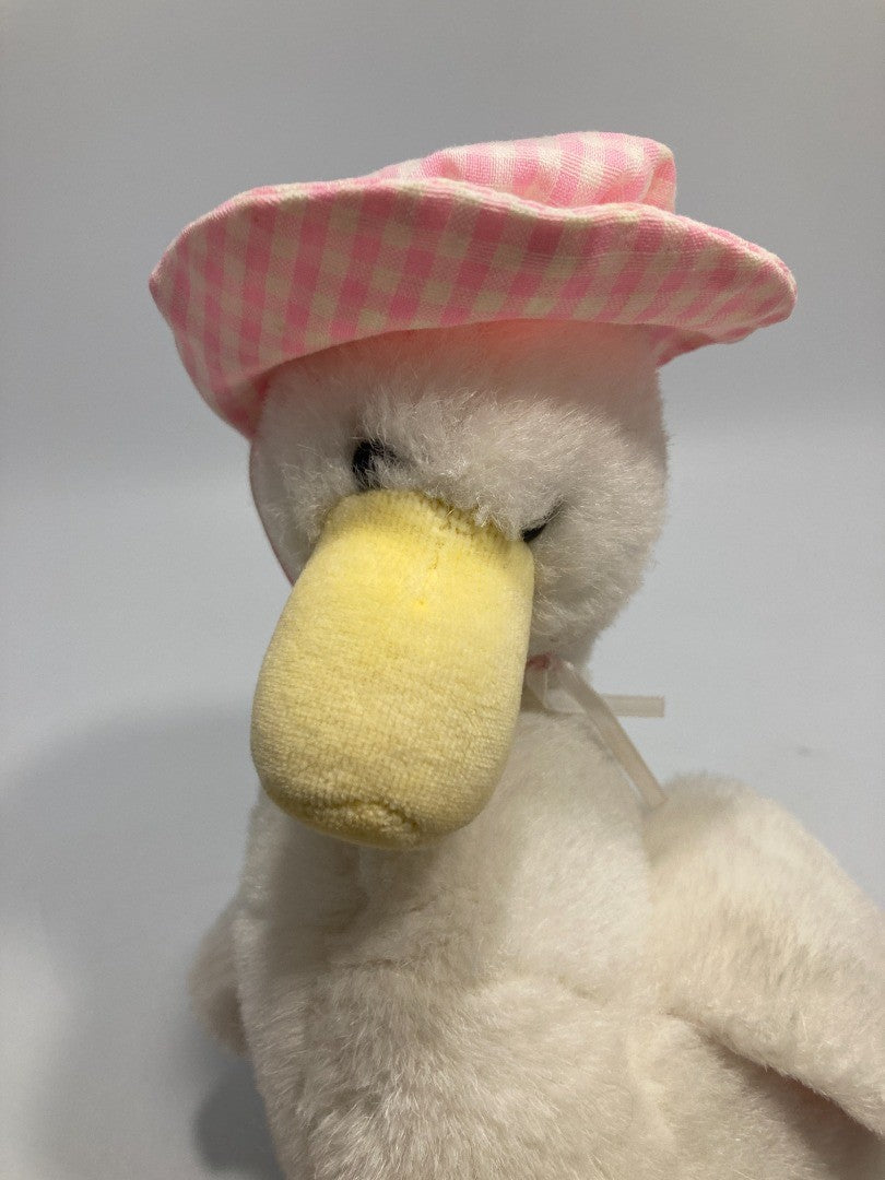 GUND Duck Soft Toy, Vintage 1990 Music Box Wind Up Baby Plushie