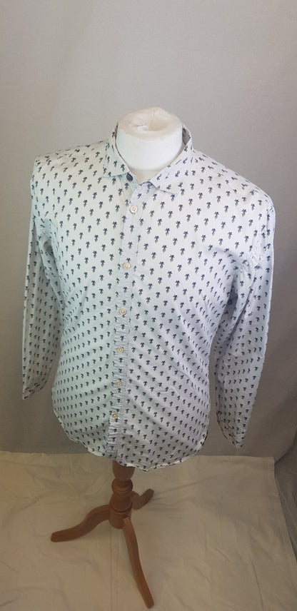 Paul Smith - White Shirt with Pineapples Size M - VGC