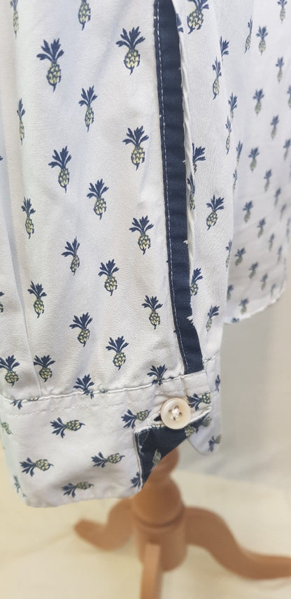 Paul Smith - White Shirt with Pineapples Size M - VGC