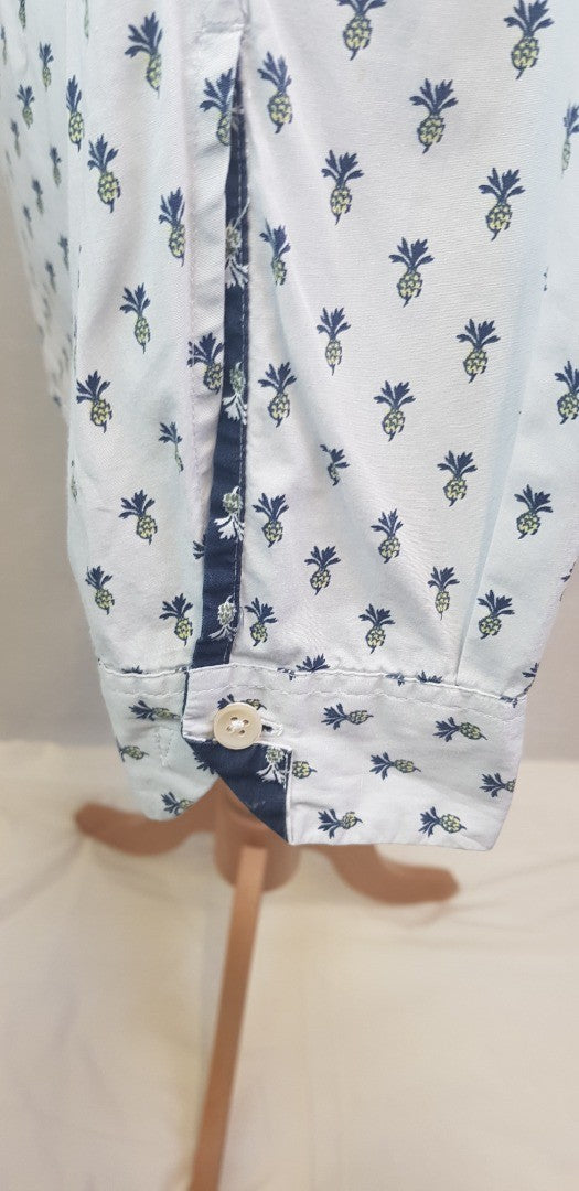 Paul Smith - White Shirt with Pineapples Size M - VGC