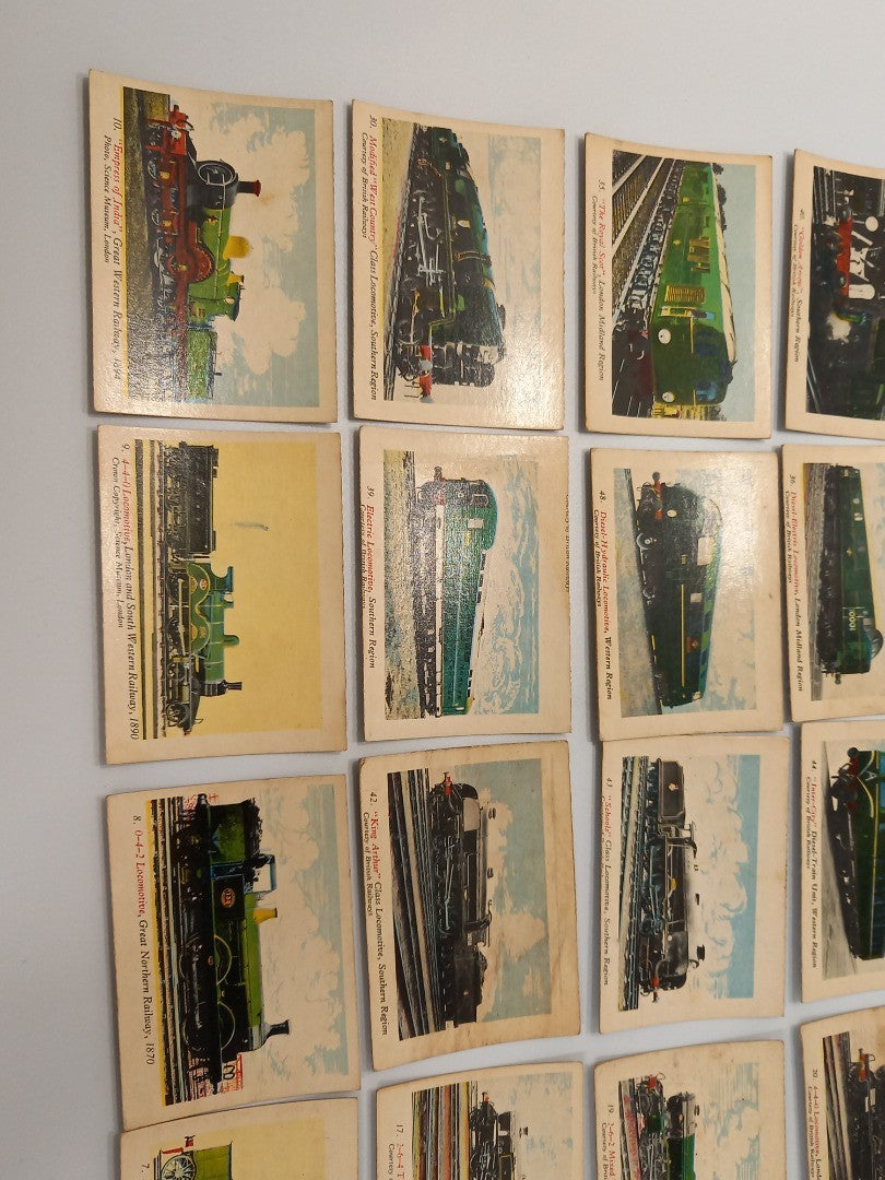 A&BC Gum British Railways Collector Cards x35 - Railway Quiz