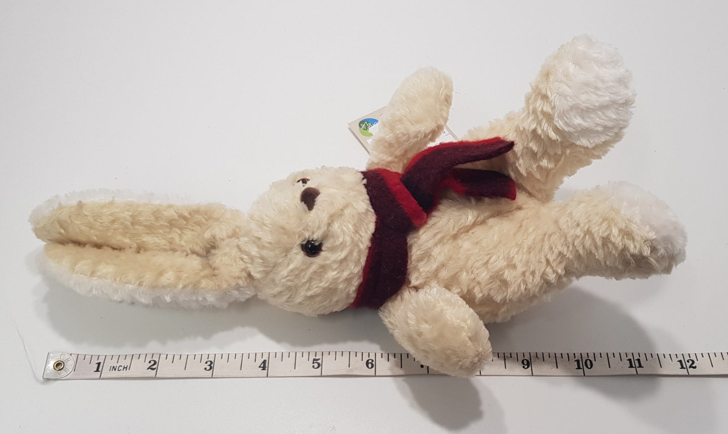 Vintage. Tesco Chilly & Co Soft Toy Bunny with Scarf 8" - VGC