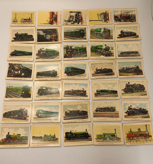 A&BC Gum British Railways Collector Cards x35 - Railway Quiz