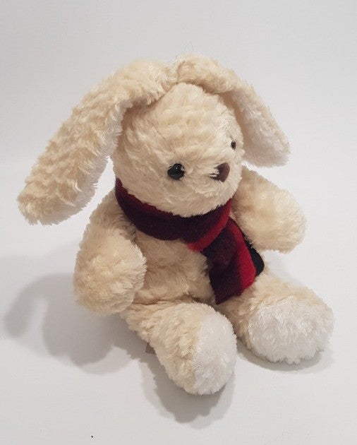 Vintage. Tesco Chilly & Co Soft Toy Bunny with Scarf 8" - VGC