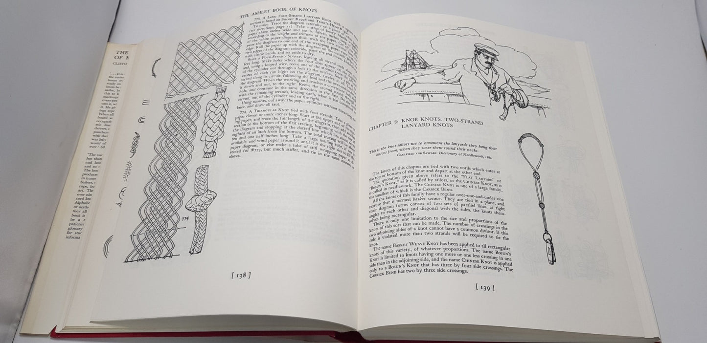 The Ashley Book of Knots By Clifford W Ashley Hardback VGC