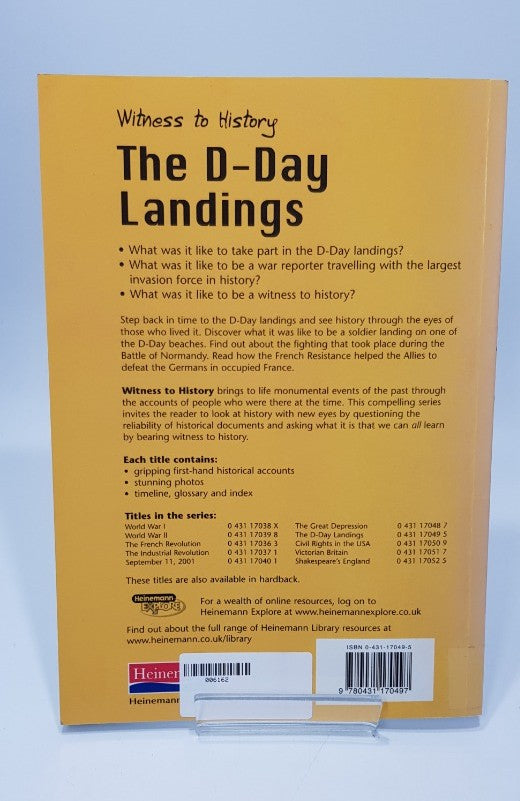 The D-Day Landings (Witness the history)  by Sean Connolly. Paperback VGC
