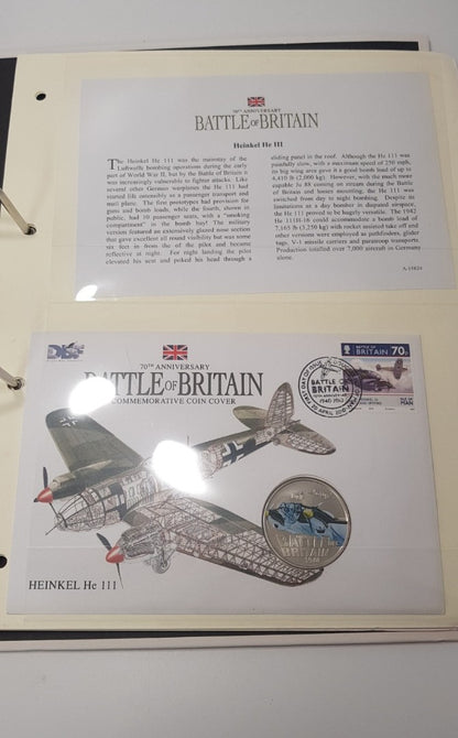 Battle of Britain 70th Anniversary Coins & Stamps - x2 Sets with Certificates