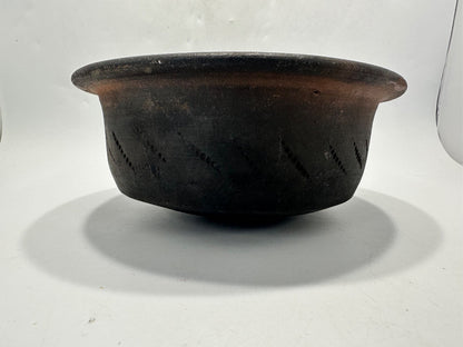 Antique Redware Rimmed Bowl